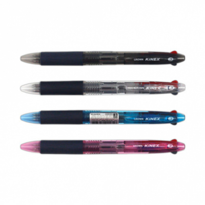 [크라운] 3색 키넥스 0.7 볼펜  (4종 택1)