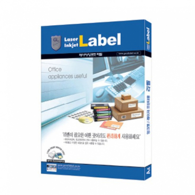 [예현] GOODLABEL  라벨지 레이저 잉크젯라벨 100매 1권(옵션선택)