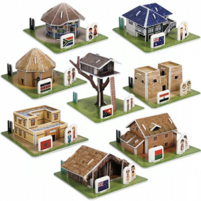 [크래커플러스] 다문화가정 세계전통가옥 시리즈 4 아프리카 오세아니아