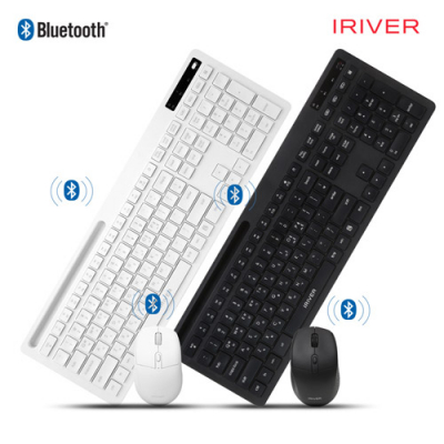 [아이리버] 듀얼 블루투스 무선 키보드 마우스 세트 EQWEAR-MVS7000