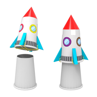 [사이언스팜] 뉴 고무줄 점핑로켓 만들기 (1인용/ 5인용)