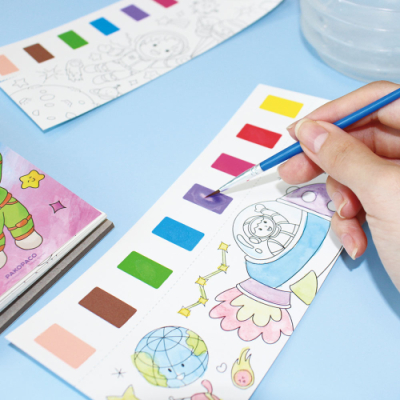 [파코파코] 미니 컬러링북세트2종 (우주여행/숲속친구들) 택 1