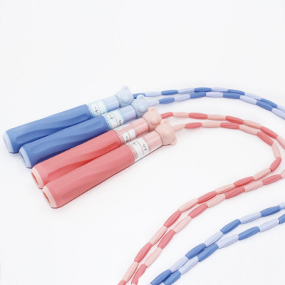 [파코파코] 줄꼬임 방지 말랑 구슬 줄넘기 (분홍/파랑)