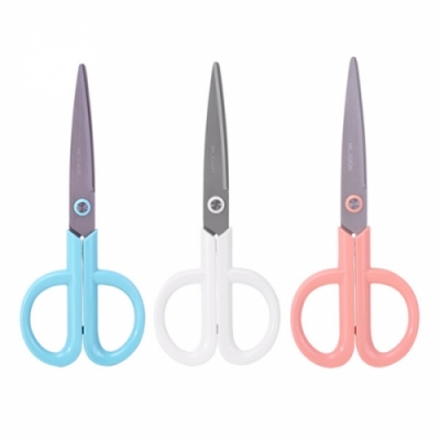 [델리] 누사인 기능성 가위 끈적임 방지 사무 문구 가위