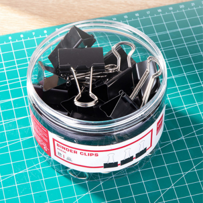 [델리] 블랙 더블 크립 바인더 집게 모음