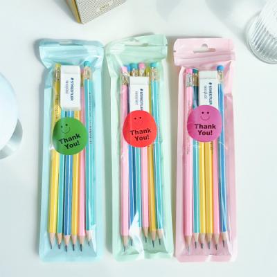 [타치] 연필(6개입) + 지우개 문구 세트