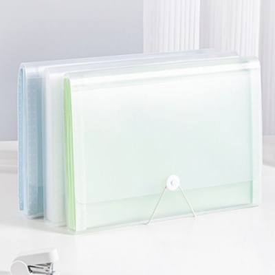 [델리] 투명 아코디언 12분류 밴드 파일 A4