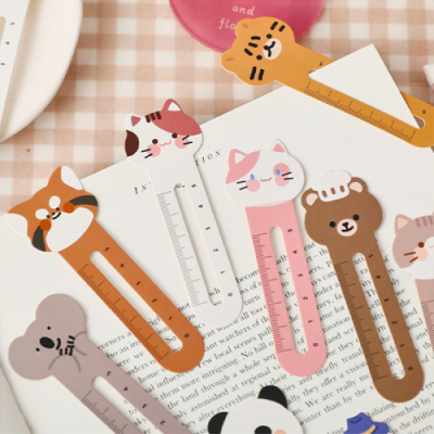 [타치] 동물 캐릭터 북마크 책갈피 미니자