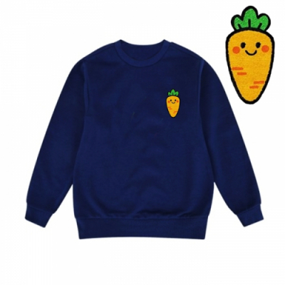 [반티/단체티] 맨투맨 와펜자수_당근사랑(국내산/특양면/아트티셔츠/자수/긴팔/맨투맨)