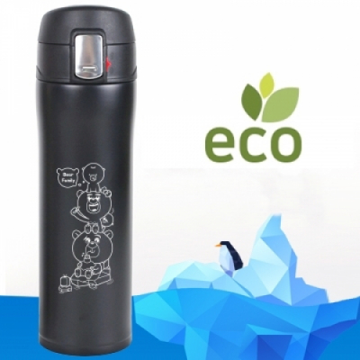 [JD텀블러] 에코 텀블러 곰가족을 구해줘요(환경캠페인/원터치텀블러/보온/보냉/데임방지 음용구)