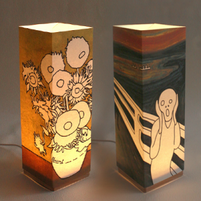 [마이제이디] LED 꿈꾸는 램프 만들기 DIY 세계 명화 그리기(무드등,비취우드)