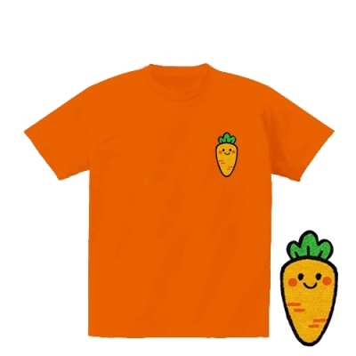 [반티/단체티] 와펜자수 당근사랑 (국내산/순면/아트/티셔츠/반팔/30수/추가별도인쇄가능)