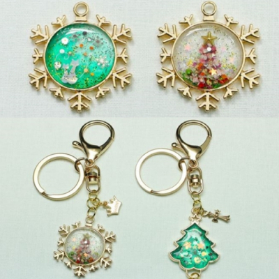 [마이제이디] 레진공예 키링 만들기_크리스마스 5인용 세트(키링/목걸이/레진아트/성탄)