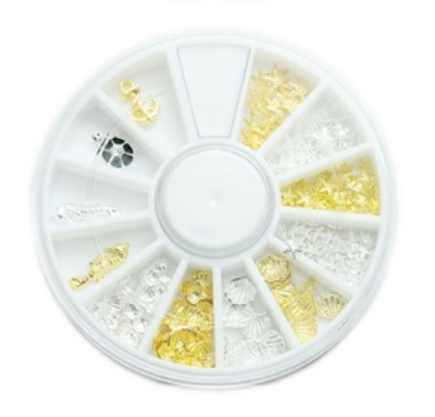 [레진아트/공예재료] 바다친구들 금속데코 파츠(금은혼합)