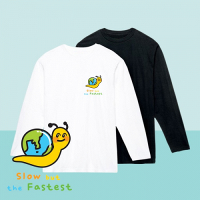 [반티/단체티/긴팔] 지구를 사랑하는_빠른달팽이_심플디자인(국내산/순면/아트/티셔츠/30수/전사/추가별도인쇄가능)