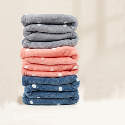 [MYJD]무릎 담요 도트 패턴_극세사 담요_특대(3색/극세사/최소수량20개)