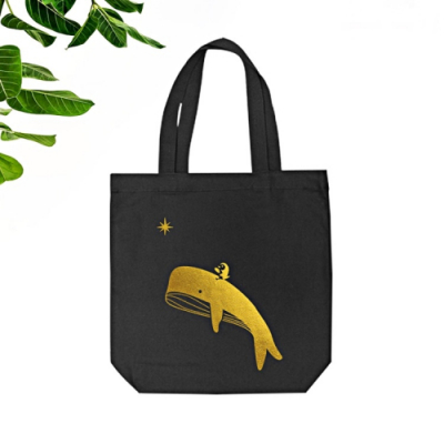 [마이제이디/JD가방]에코백_환경사랑 캠페인 반짝반짝 포일아트 디자인16종(블랙가방/골드포일/실버포일/소,중,대)