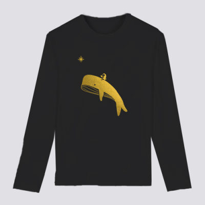 [마이제이디] 고래와 북극여행_골드(긴팔/포일아트/30수)