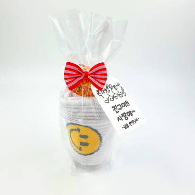 [꼬삔샵] 샤르르~ 생크림 머핀양말+간식 (무료포장,무료문구제작)