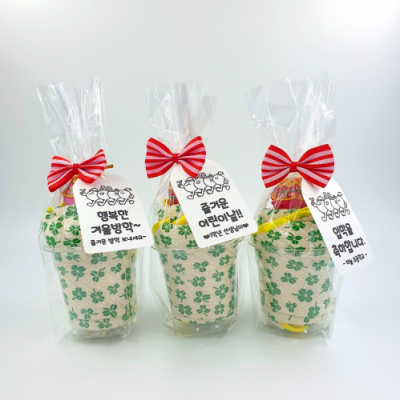 [꼬삔샵] 행운드림  손수건or키친크로스+간식 (무료포장,무료문구제작)