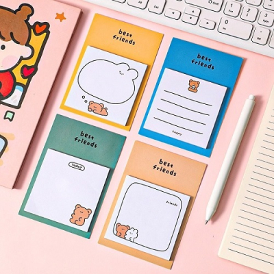 [꼬삔샵] 베스트프렌즈 점착메모지 (무료포장,무료문구제작)