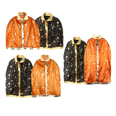 [네오텍스] 할로윈 별무늬망토 대 중 소 (블랙/오렌지)