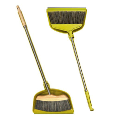 [크린디포] 크린 롱 접이식 방비세트 (특수솔/원목)