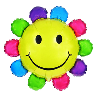 [유진문구] 칼라스마일 은박 풍선