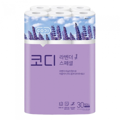[코디] 라벤더 스페셜 화장지 (3겹/30m/30롤)