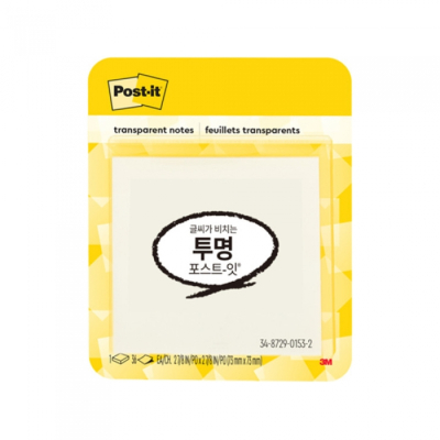 [3M] 포스트잇 투명노트 (36매/73mmx73mm)