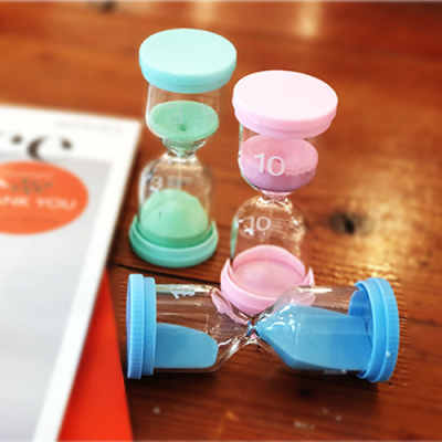 [학토재] 학토재 모래시계_3분, 5분, 10분 (파스텔색상, 수업도구, 타이머)