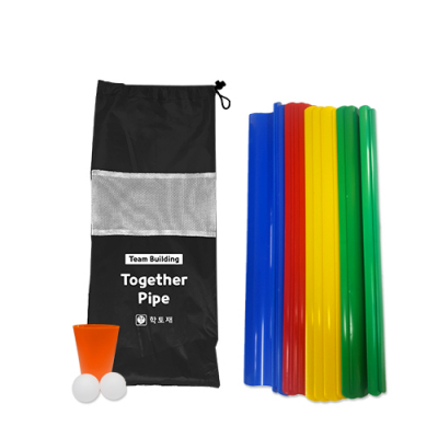 [학토재] 팀빌딩_투게더 파이프 세트 (20인용 협동 놀이교구)