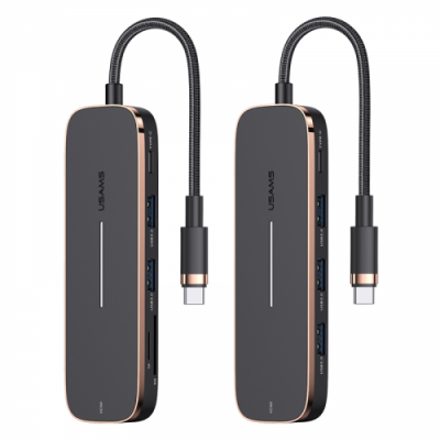[유삼스]5-in-1 C타입 멀티허브(3 USB+Type-C+HDMI)