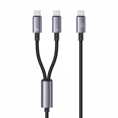 [유삼스]2-in-1 72W 알루미늄 초고속충전/데이터케이블 1.2m(2C)