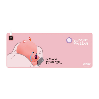[로이체] 잔망루피 온열 장패드