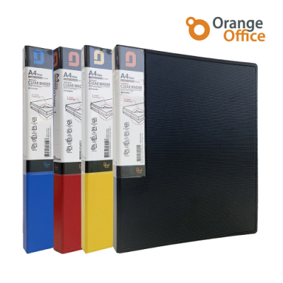 [오렌지오피스] 친환경 클리어 D링 PP 바인더 A4 (20매/40매/60매)