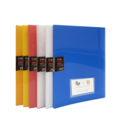 [오렌지오피스] A4 애나멜 초음파 클리어 화일 (명함형 20매)