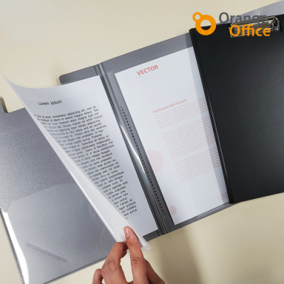 [오렌지오피스] A4 3단 접이식 클립보드