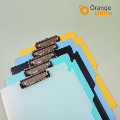 [오렌지오피스] 비비드 클리어 포켓 클립보드 A4