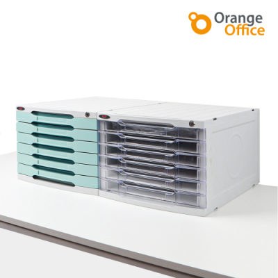 [오렌지오피스] 슬라이드 멀티 서랍형 인덱스 잠금 시스템 서류함 (3단/4단/6단)