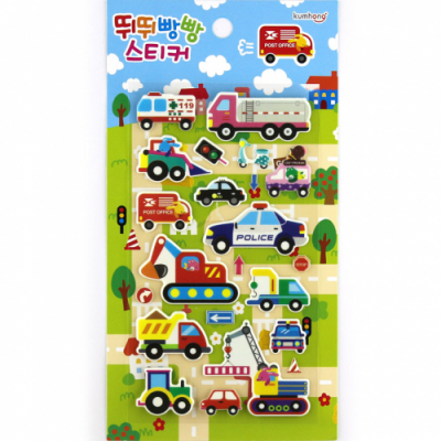 [금홍팬시] 뛰뛰빵빵 자동차 스티커