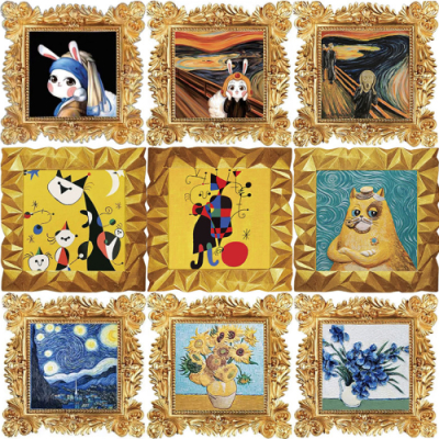 [피포페인팅] DIY 팝업 입체화 석고 그림색칠키트