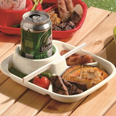 [위클] 이노마타 캠핑용 BBQ 미니 식판 5개입 세트