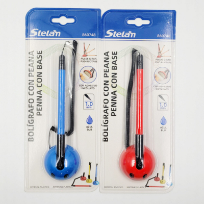 [위클]스텔란 책상부착 스프링 볼펜