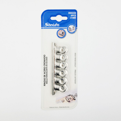 [위클] 스텔란 스틸 서류집게 31MM(6PCS)