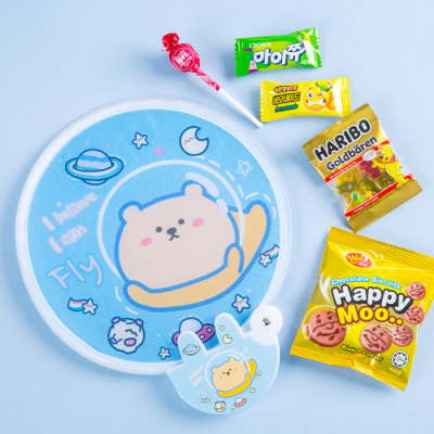 [달콤한자매들] 접이식 부채 간식 선물