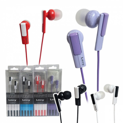 Lecy LS-370 무통증 유선이어폰 커널형 피아노 건반 이어폰