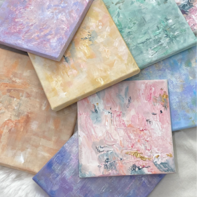 [미아아트] 백드롭 페인팅 추상 명화 만들기 키트