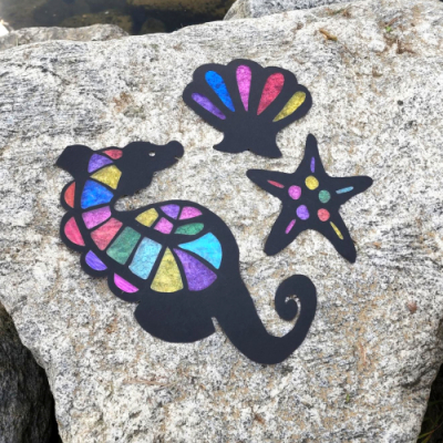 [미아아트] 셀로판지 썬캐쳐 물고기 만들기 DIY 키트