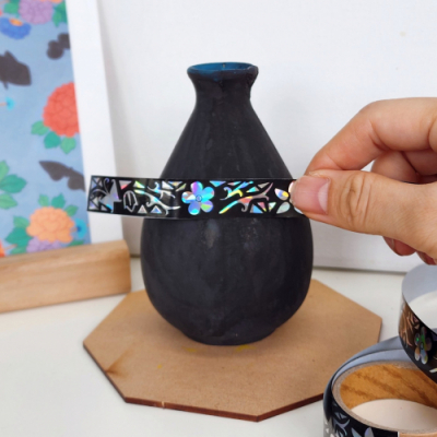 [미아아트] 전통 꽃 자개 스티커 테이프 1M